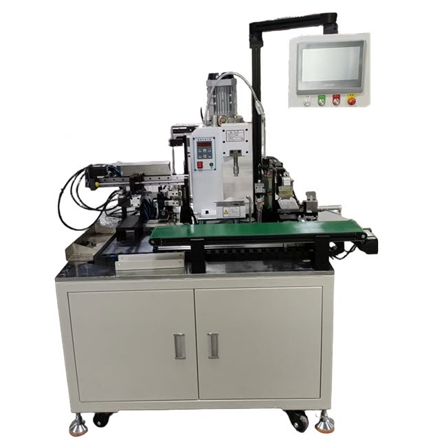 WL-HCJK001半自动护套线打端穿胶壳机