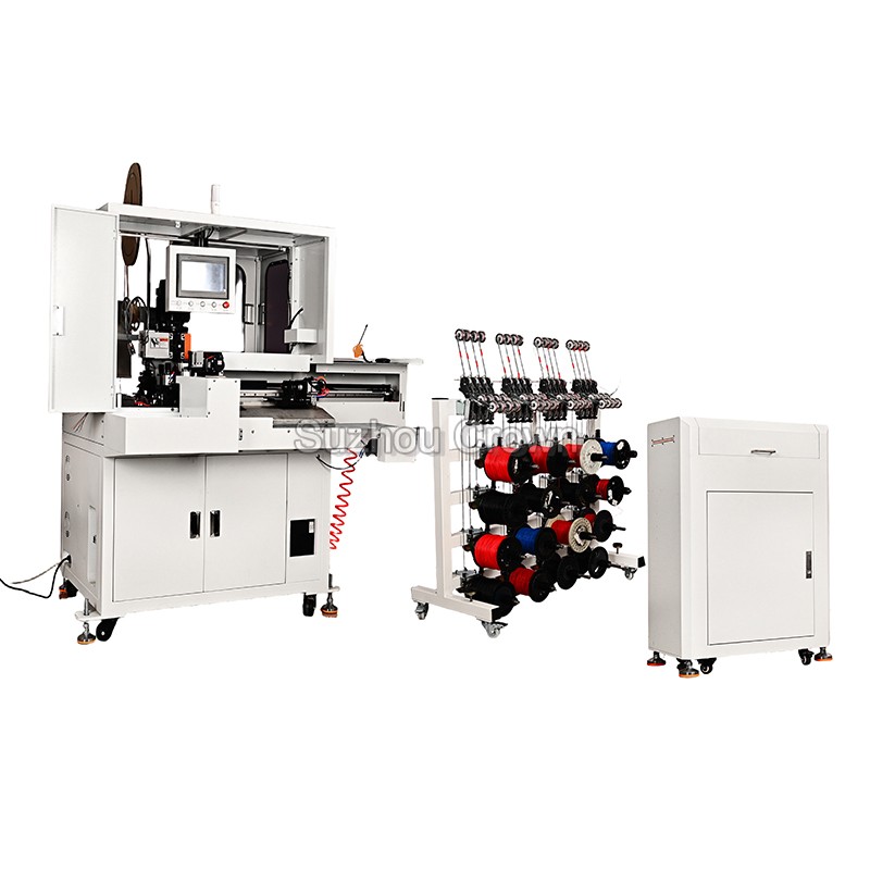 WL-CJKZX01 4P长短线排线插壳沾锡机